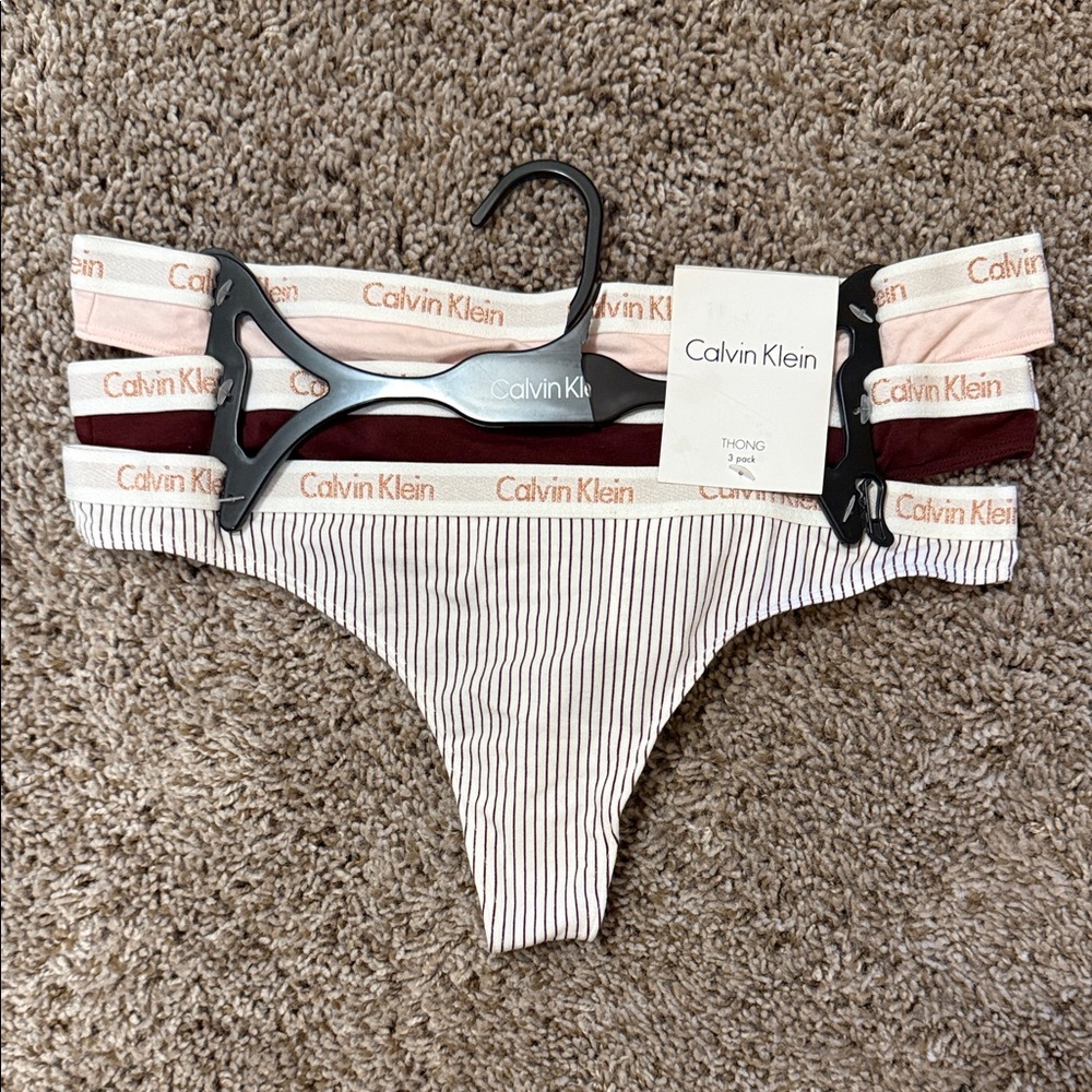 Calvin Klein 3 Pack Thong Underwear